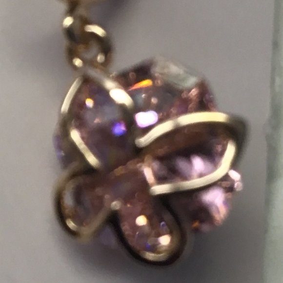 Kate Spade New Pink and Gold Flower Earrings - Picture 2 of 4